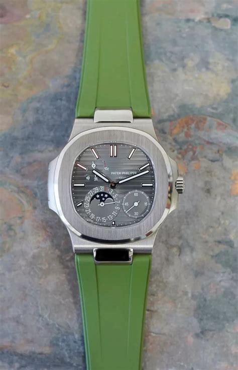 5164a patek philippe|Patek Philippe nautilus rubber strap.